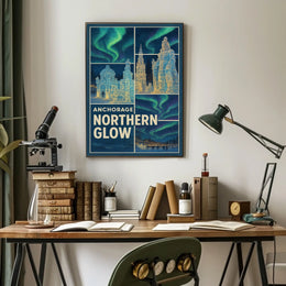 Anchorage Northern Glow Poster