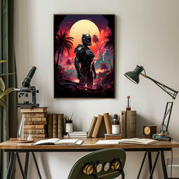Cybernetic Sunset Poster