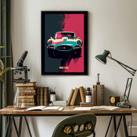 Retro Car Art Poster PosterGoat
