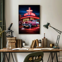 Classic Americana Neon Nights Poster
