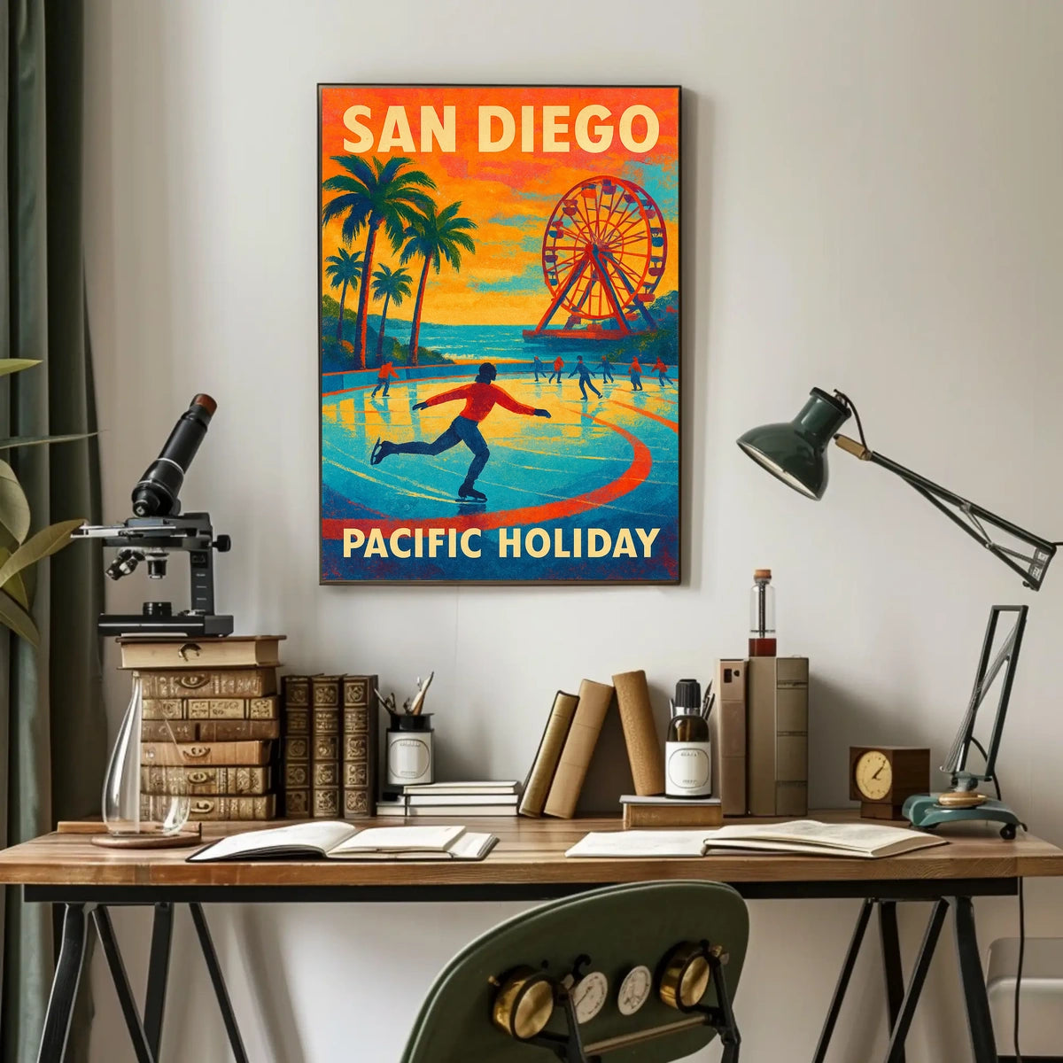 San Diego Pacific Holiday Poster