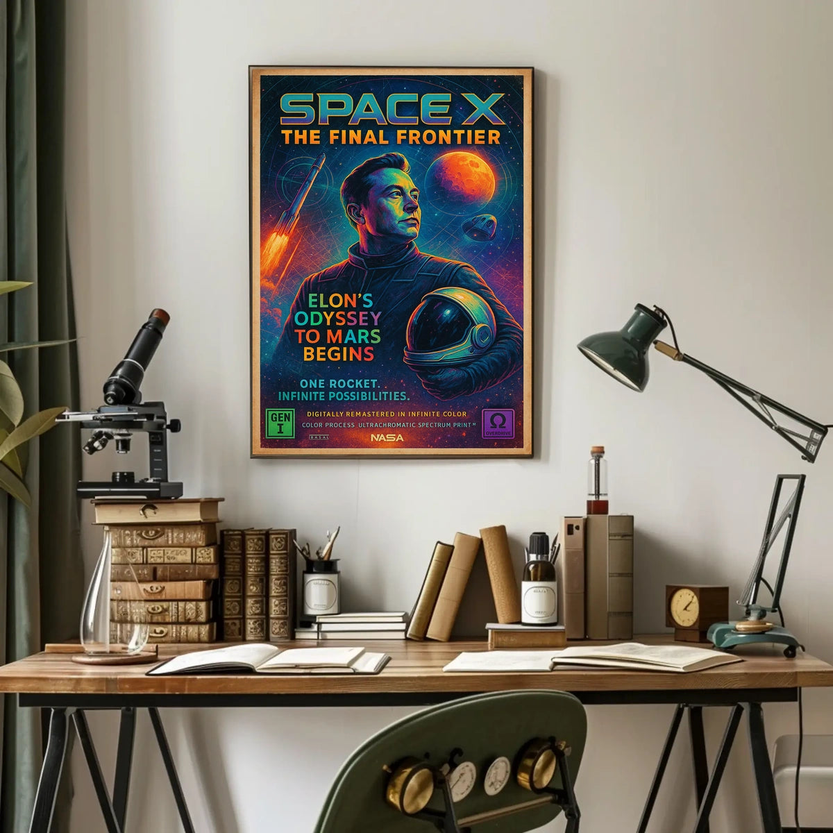 Spacex The Final Frontier Poster