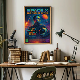 Spacex The Final Frontier Poster