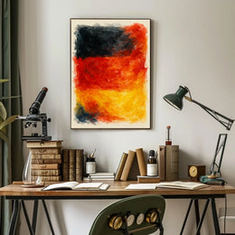 Abstract Expression Of National Colors Poster