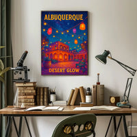 Albuquerque Desert Glow Poster