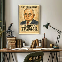 Harry S. Truman 33rd President Poster