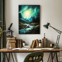 Scenic River Landscape National Park Poster