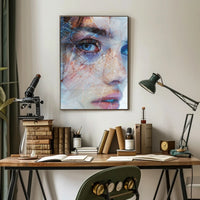 Mystical Medieval Cloaked Figure Fantasy Art Poster PosterGoat