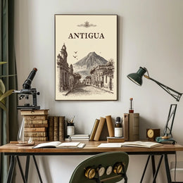 Antigua A Timeless Cityscape Poster