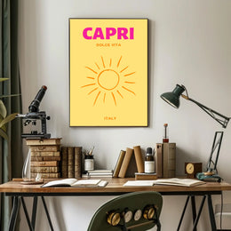 Capri Dolce Vita Art Print Travel Poster PosterGoat