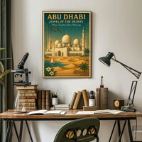 Abu Dhabi Tranquil Elegance Travel Poster