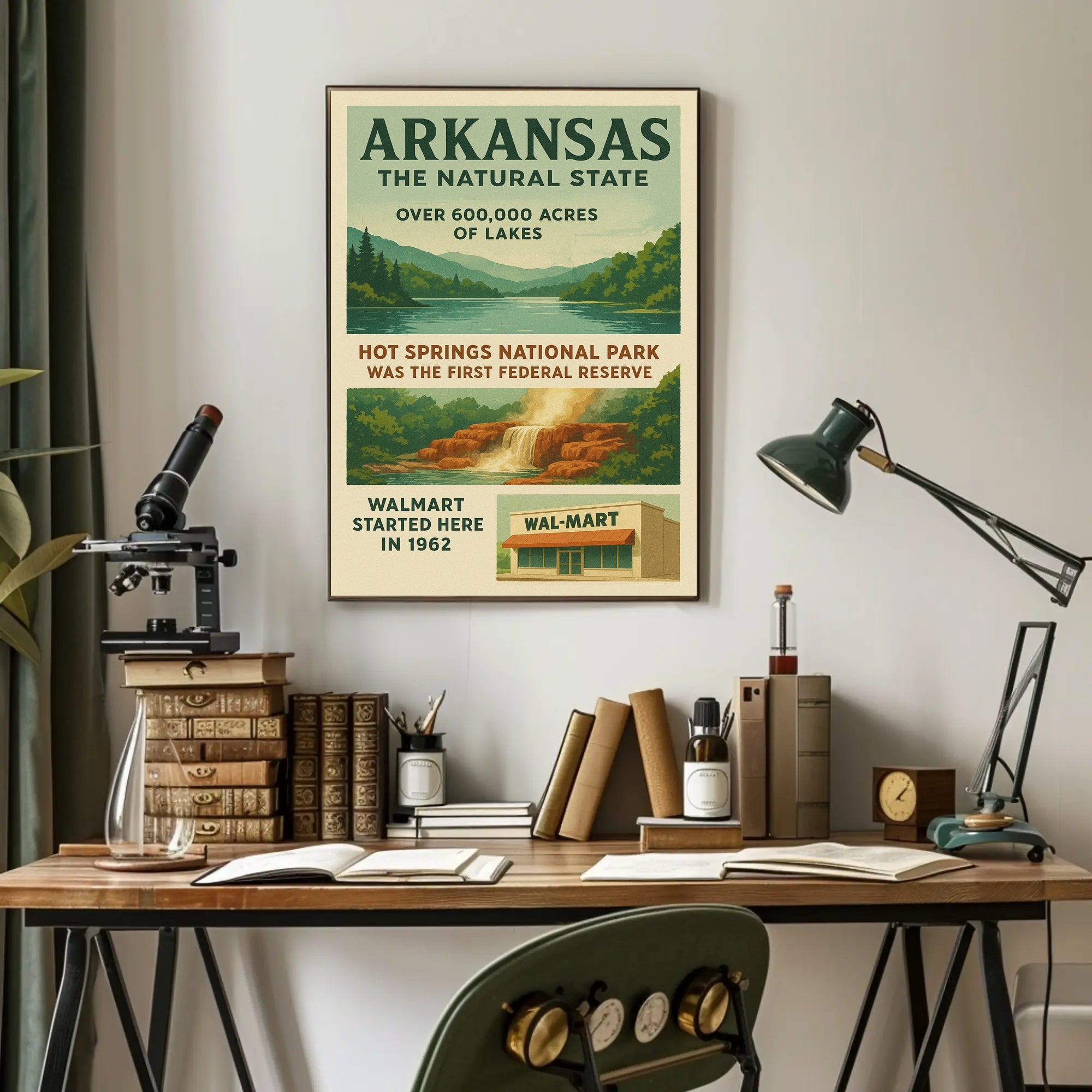 Arkansas The Natural State Poster