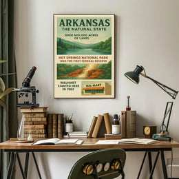 Arkansas The Natural State Poster