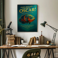 Oscar Fish Illustration: Bold Aquatic Art Poster