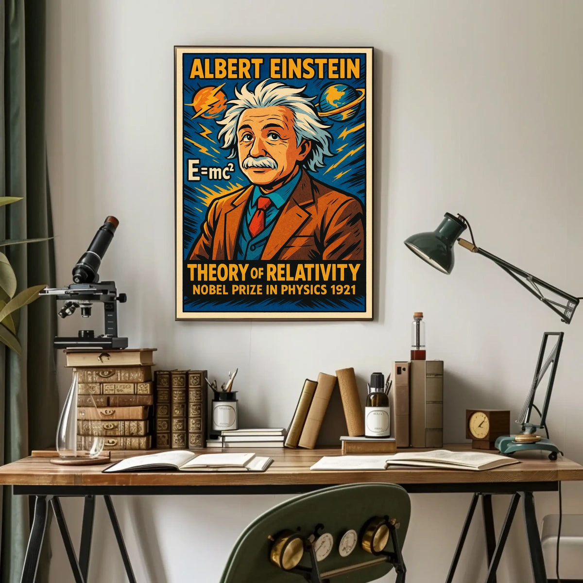 Albert Einstein Theory Of Relativity Poster