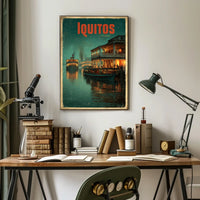 Iquitos A Glimpse of River Life Poster