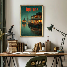 Iquitos A Glimpse of River Life Poster