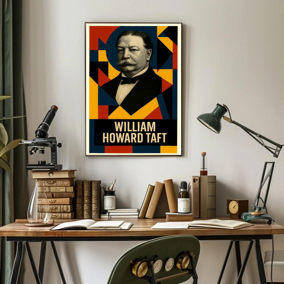 William Howard Taft 27th President of the United States Abstract Pop Poster