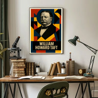 William Howard Taft 27th President of the United States Abstract Pop Poster