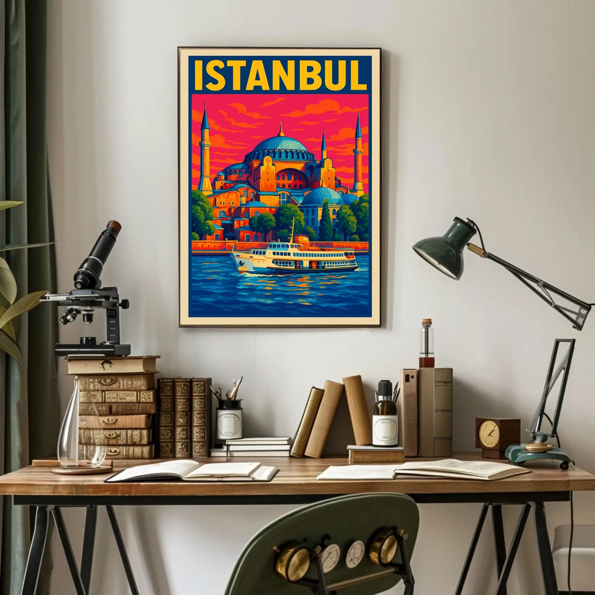 Istanbul A Vibrant Cityscape Poster