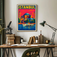 Istanbul A Vibrant Cityscape Poster