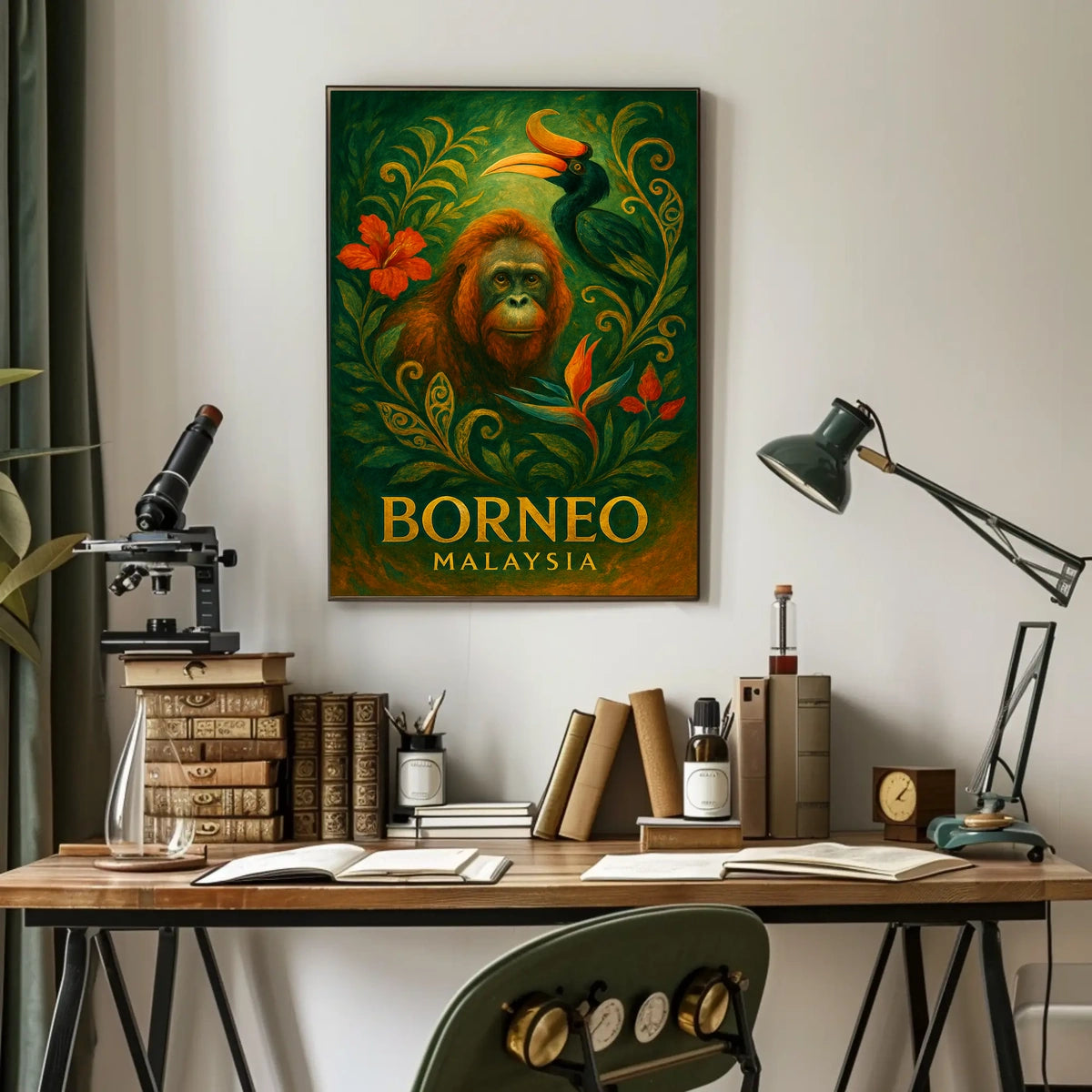 Borneo Wildlife Wonders Poster