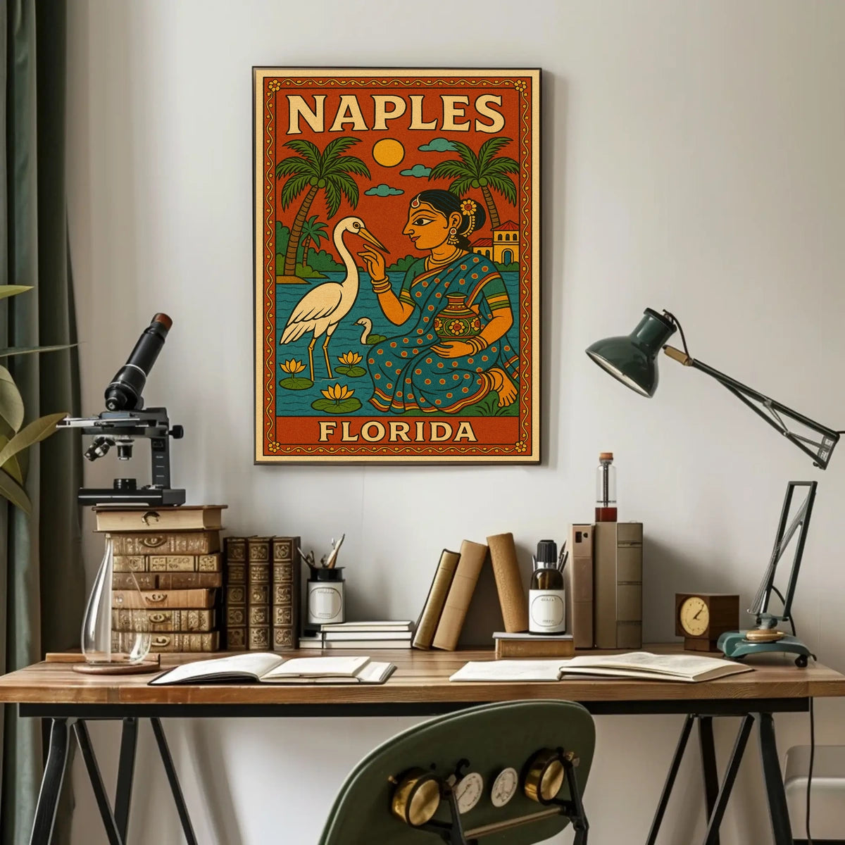 Naples Florida Cultural Fusion Poster Wall Art Print