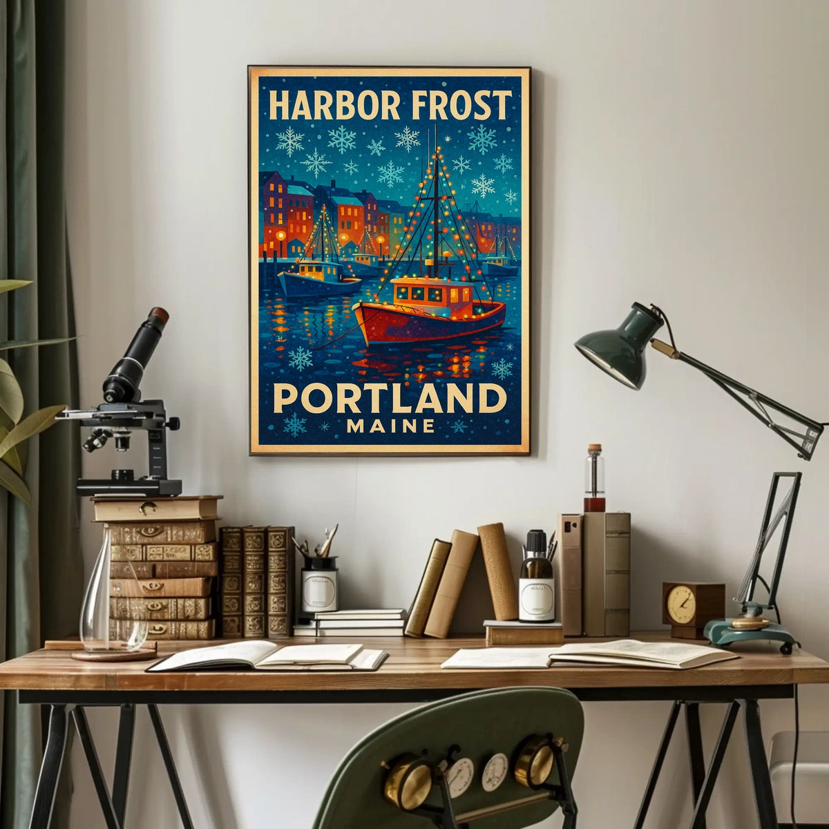 Harbor Frost Portland, Maine Poster