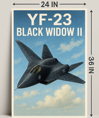 YF-23 Black Widow II Poster PosterGoat