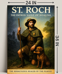 St. Roch The Patron Saint of Healing Poster PosterGoat