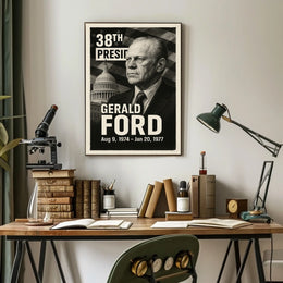 Gerald Ford 38th President of the United States Digital Montaje Poster
