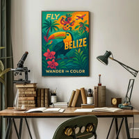 Vibrant Belize Travel Adventure Poster - Travel Poster PosterGoat