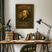 Revolutionary Patriot at Independence Hall Historical or Presidential Poster