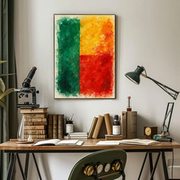 Vibrant Abstract Composition Abstract Poster