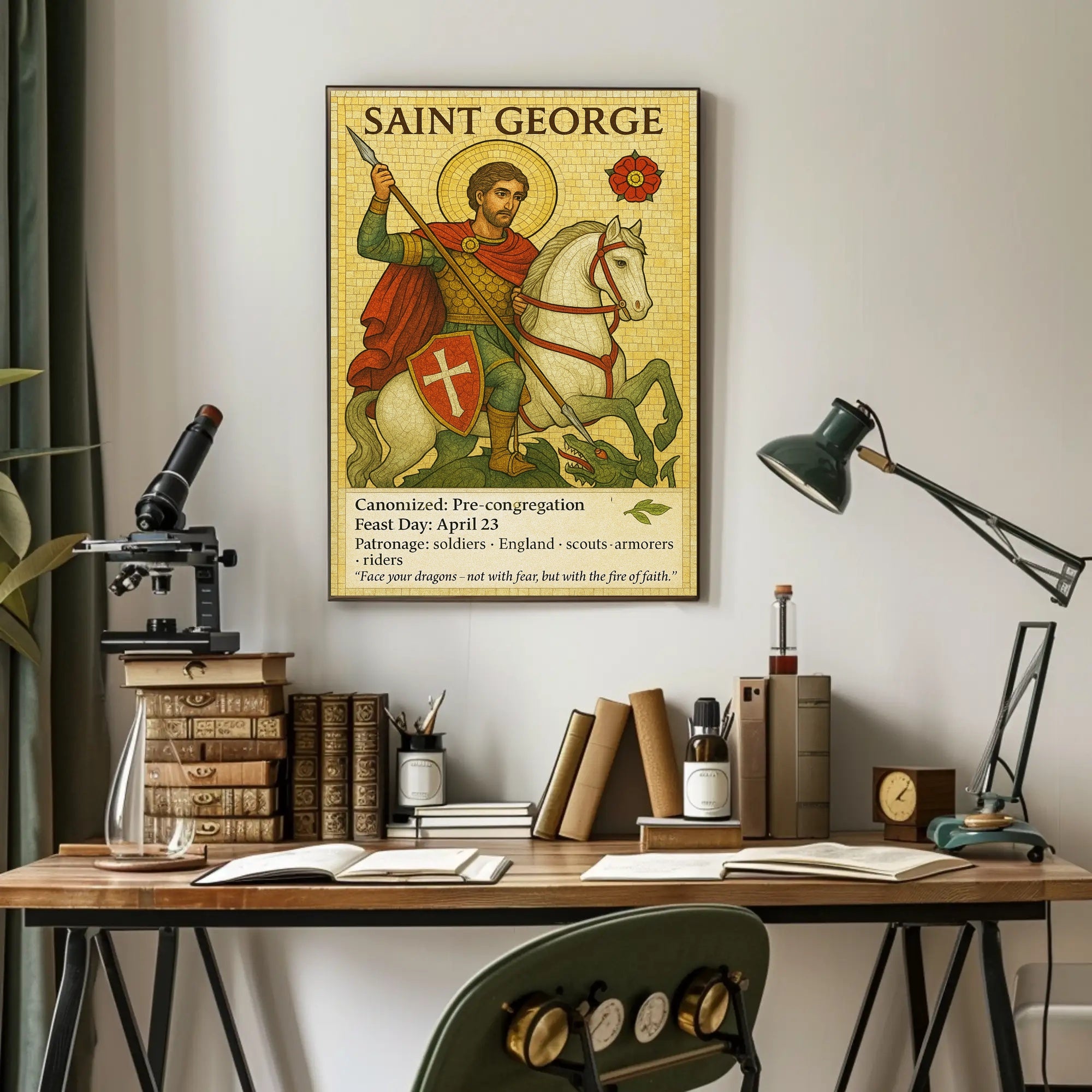 Saint George - Patron of Soldiers Poster PosterGoat