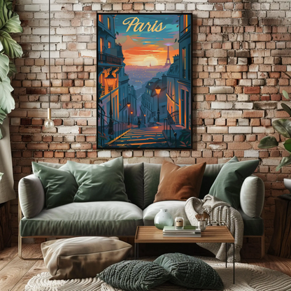 Paris – Sunset Eiffel Tower from Hill View