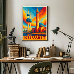 Kuwait Skyline Art Poster