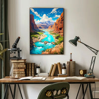 Majestic Canyon Landscape Poster