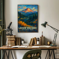 Lassen Volcanic National Park Poster Wall Art Print
