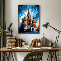 Vibrant Kremlin Illustration Poster