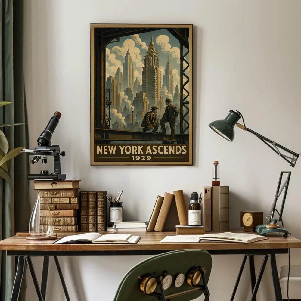 New York City 1929 Urban or Cityscape Poster PosterGoat