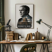 George W. Bush 43rd President of the United States Reflections Poster