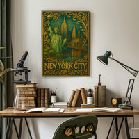 New York City Landmarks Poster Art Print Museum Quality