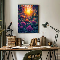 Nature's Beauty Greenhouse Scene Art Poster