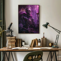 Majestic Morbid Monarchy: Gothic Skeleton Fantasy Poster PosterGoat