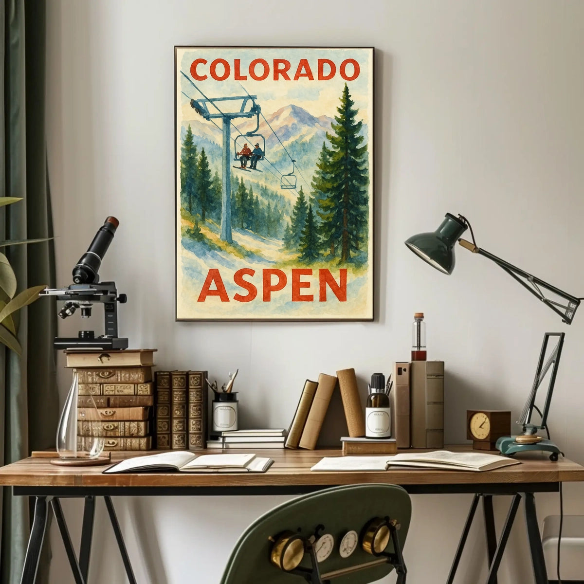 Colorado Aspen Ski Adventure Poster