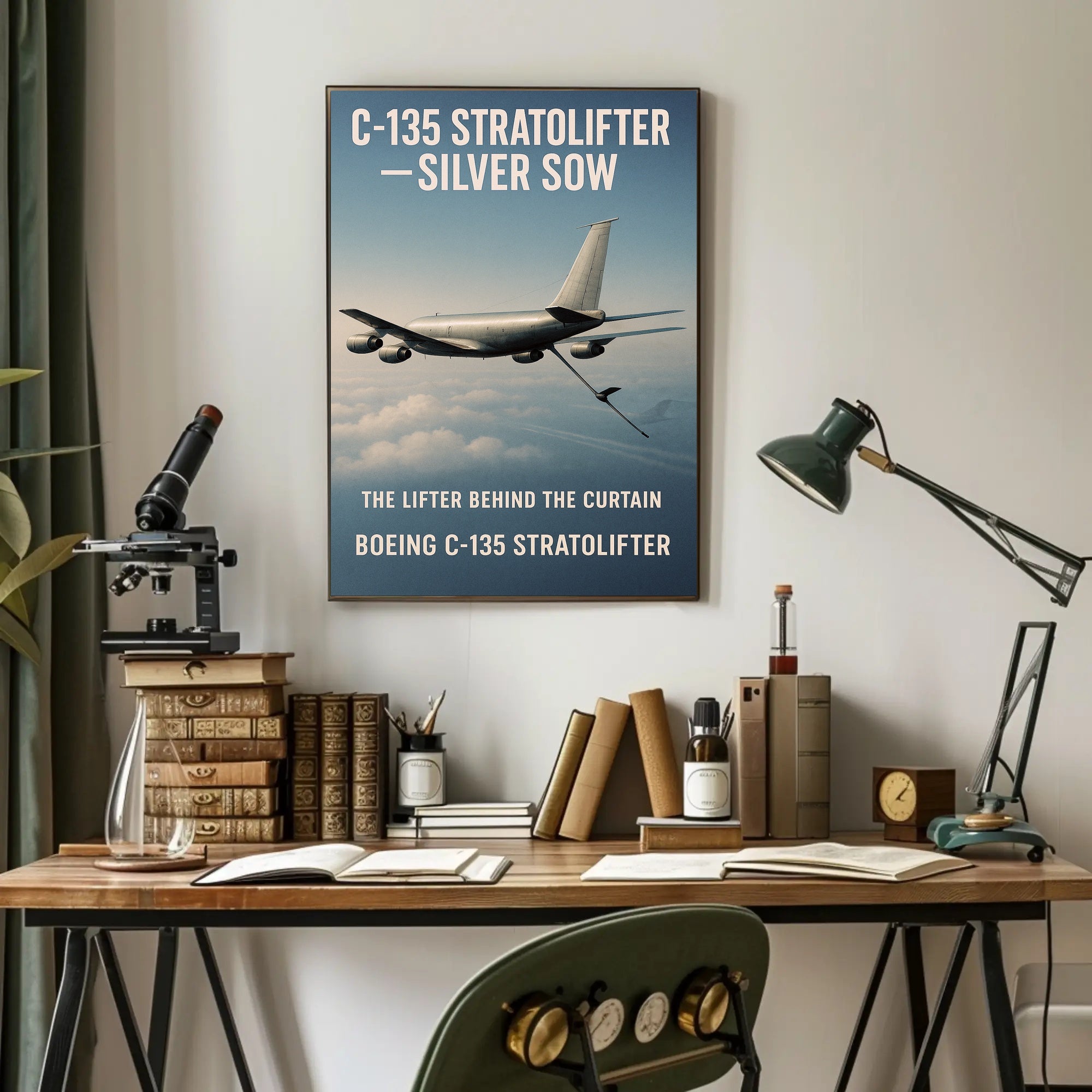The Lifter Behind the Curtain Boeing C-135 Stratolifter Poster PosterGoat
