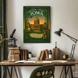 Discover The Heart Of Iowa Poster
