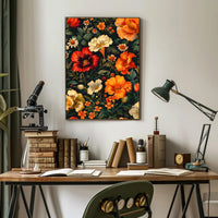 Vibrant Floral Symphony William Morris Art Poster