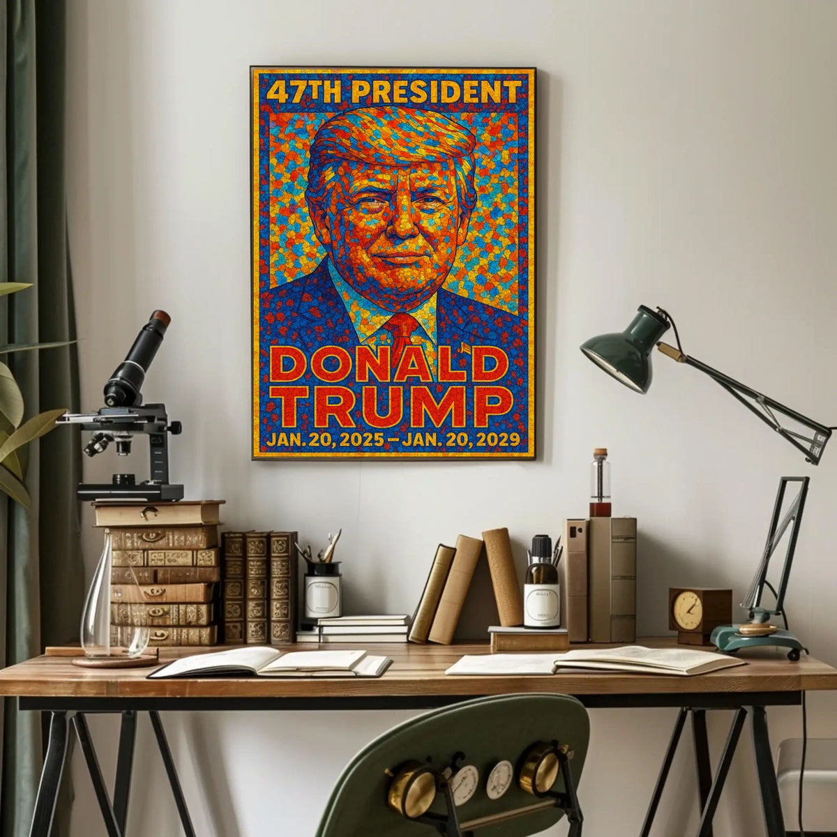Trump 47th President Scenic Patriotic Poster